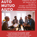 Locandina gruppo auto mutuo aiuto: ascolto, condivisione e supporto