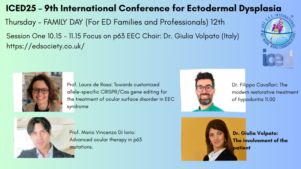 ICED25 – 9a Conferenza Internazionale sulla Displasia Ectodermica